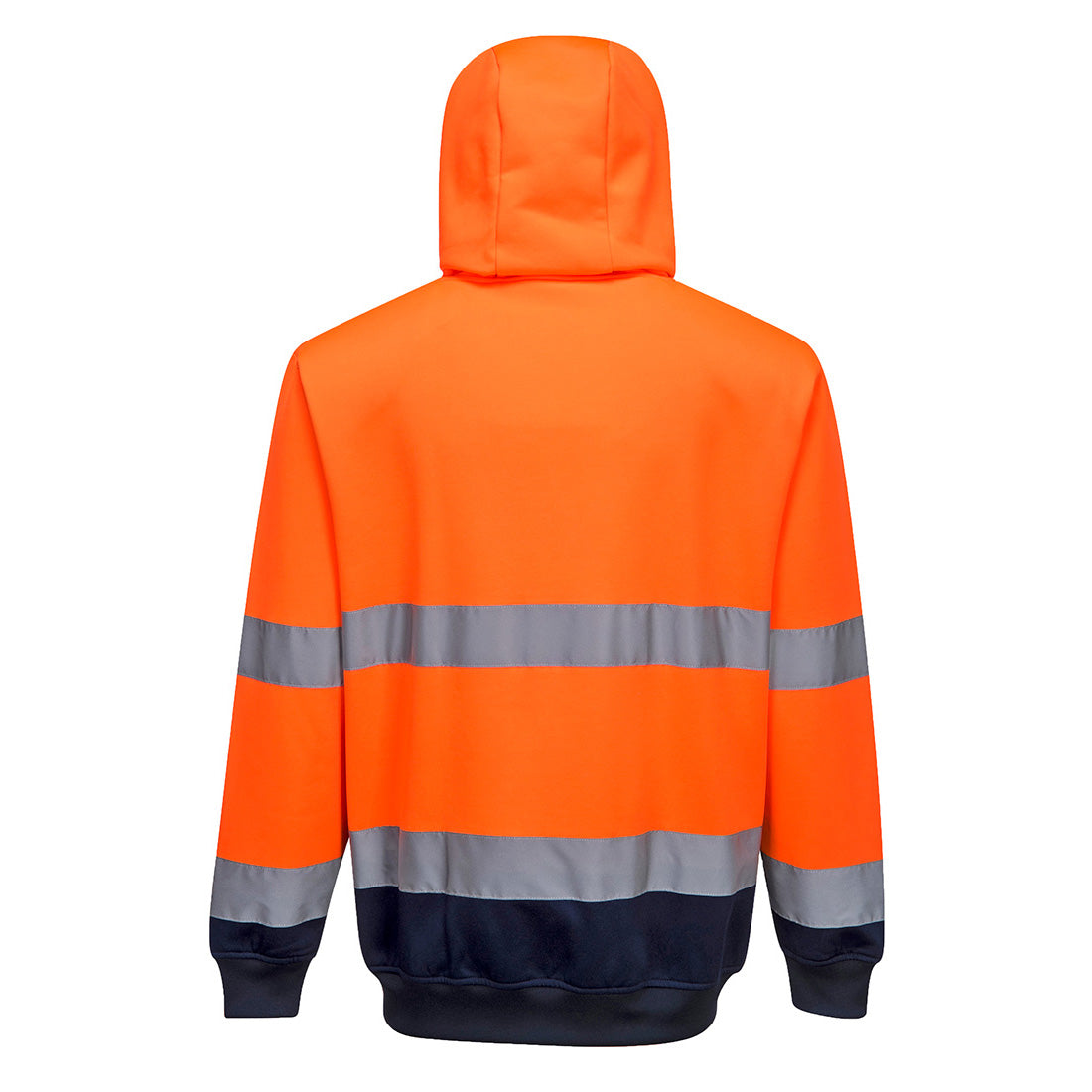 B317 - Sweat Hi-Vis bicolore zippé à capuche