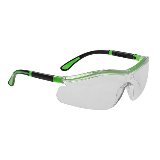 PS34 - Neon Safety Safety Glasses Clear