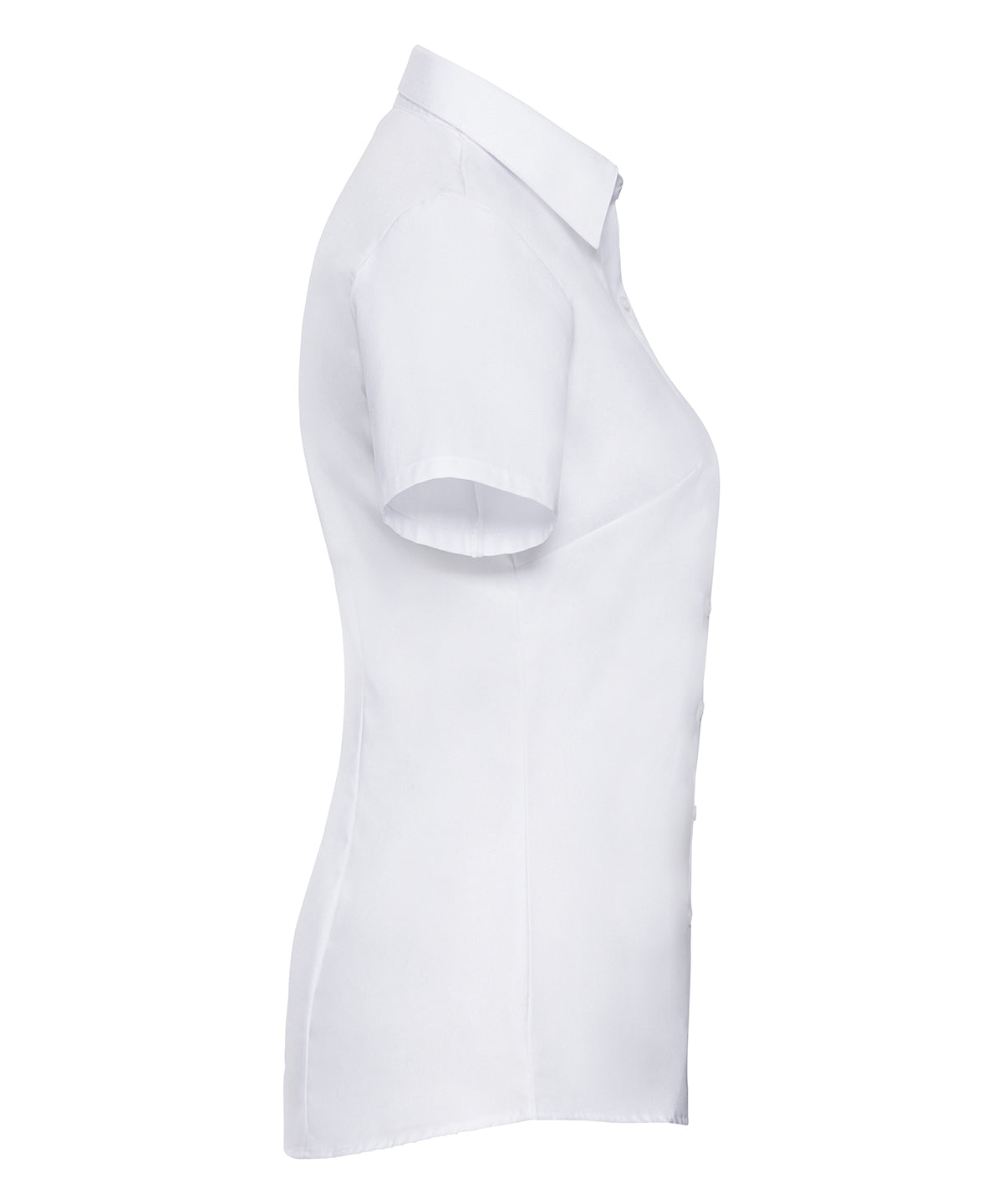 Women's short sleeve herringbone shirt