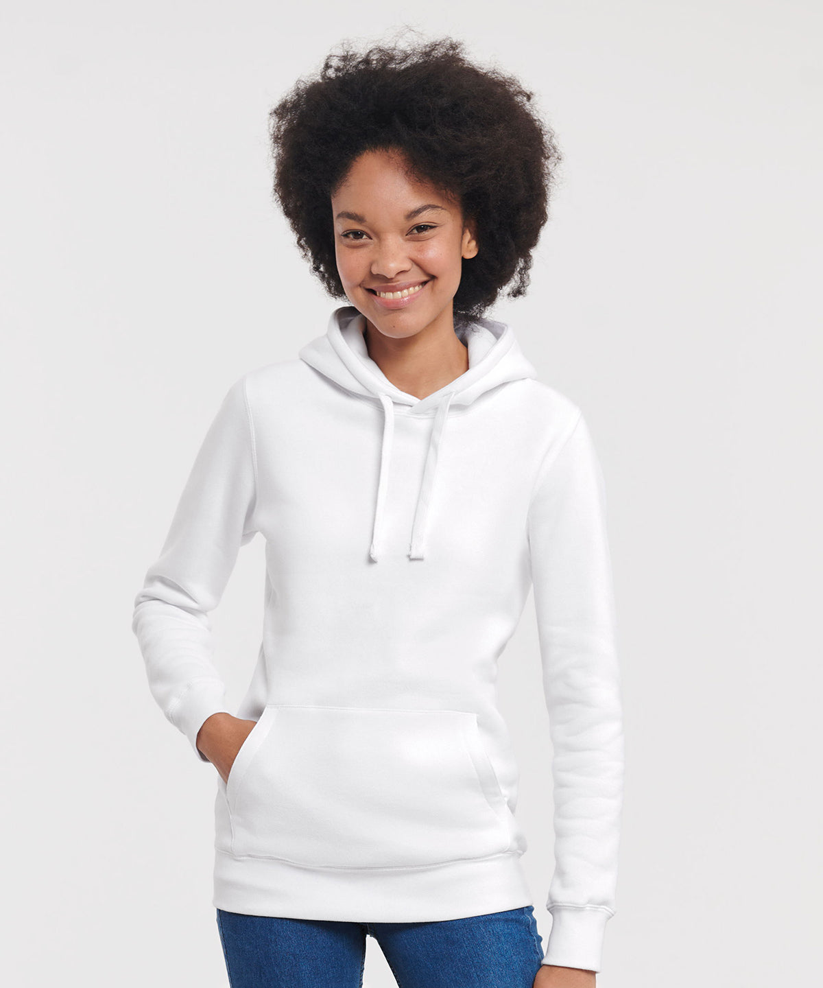 J265F Ladies Authentic Hooded Sweat