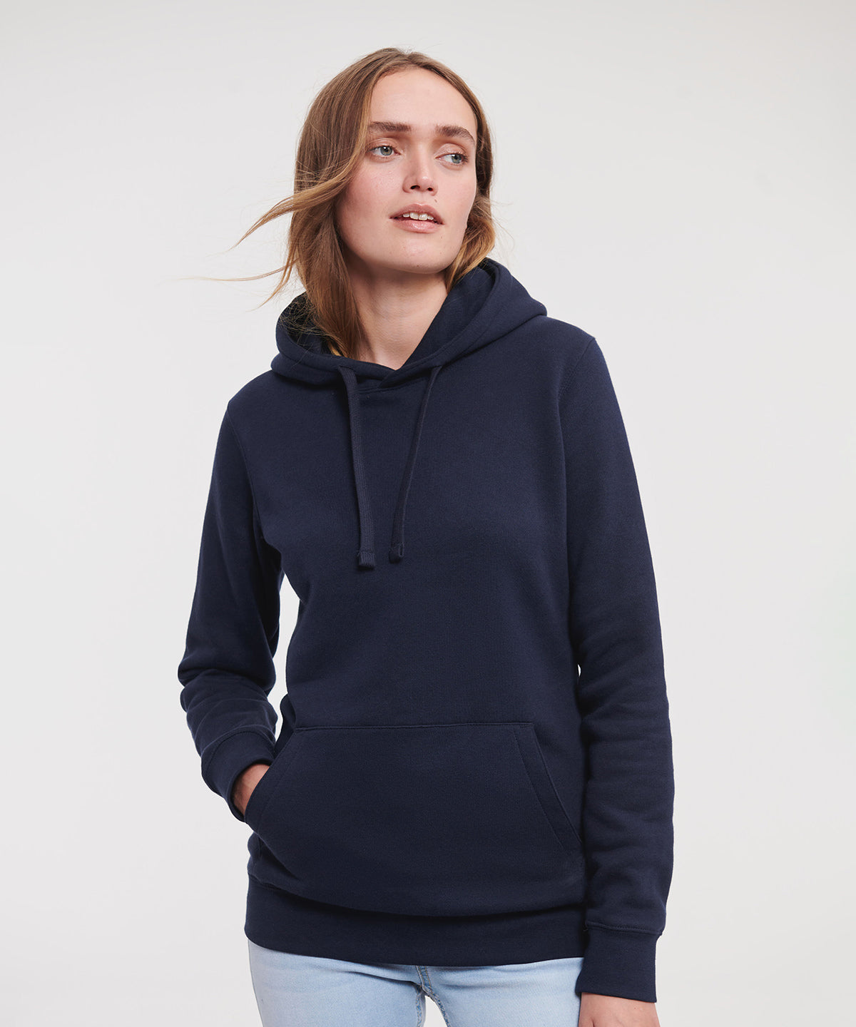 J265F Ladies Authentic Hooded Sweat