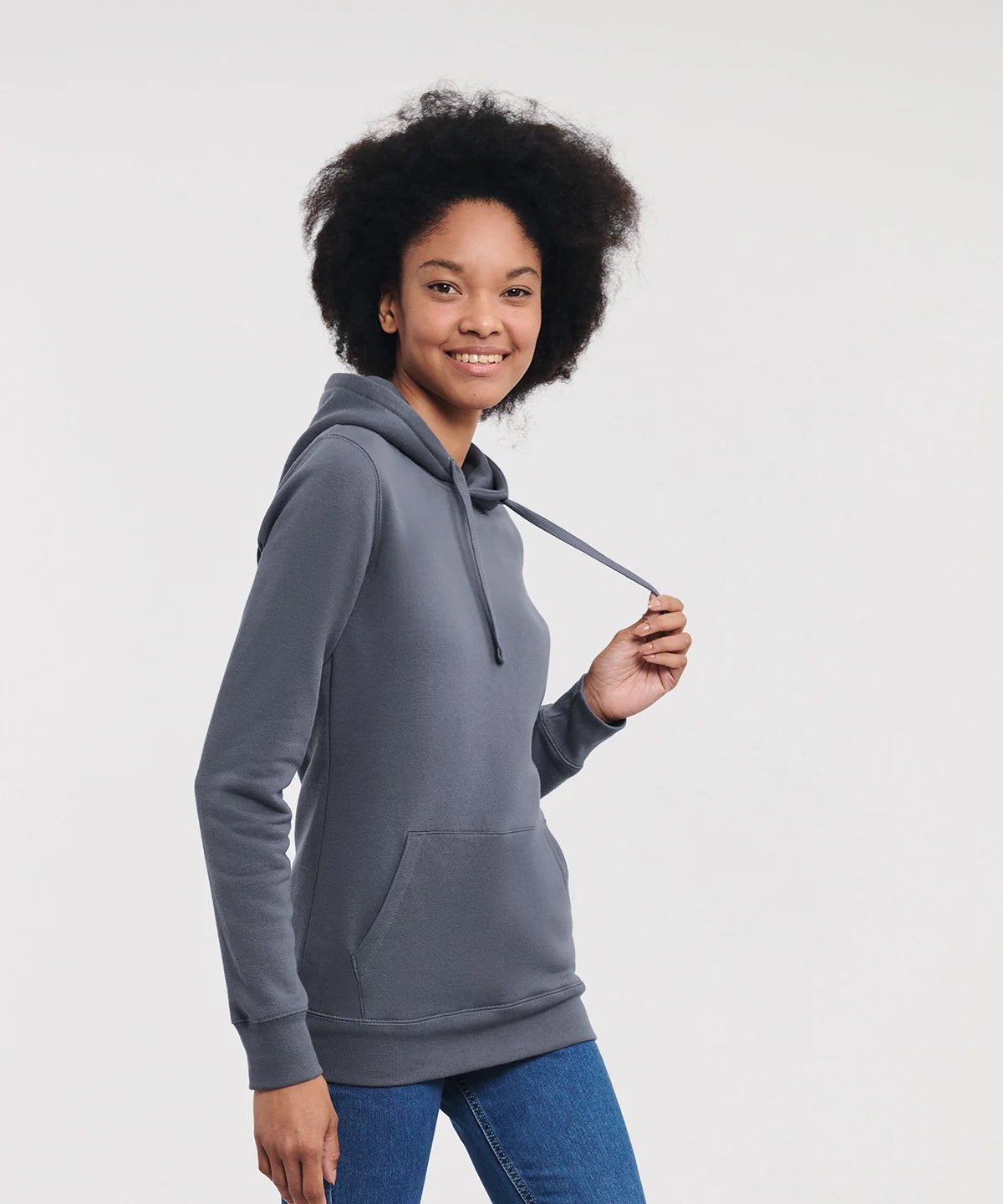 J265F Ladies Authentic Hooded Sweat