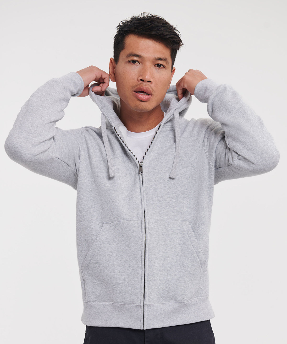 J266M Authentic zipped hooded sweat