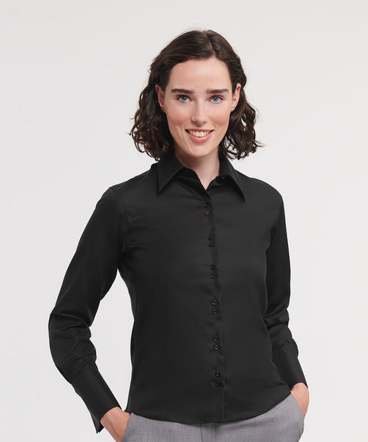 J956F Women's long sleeve ultimate non-iron shirt