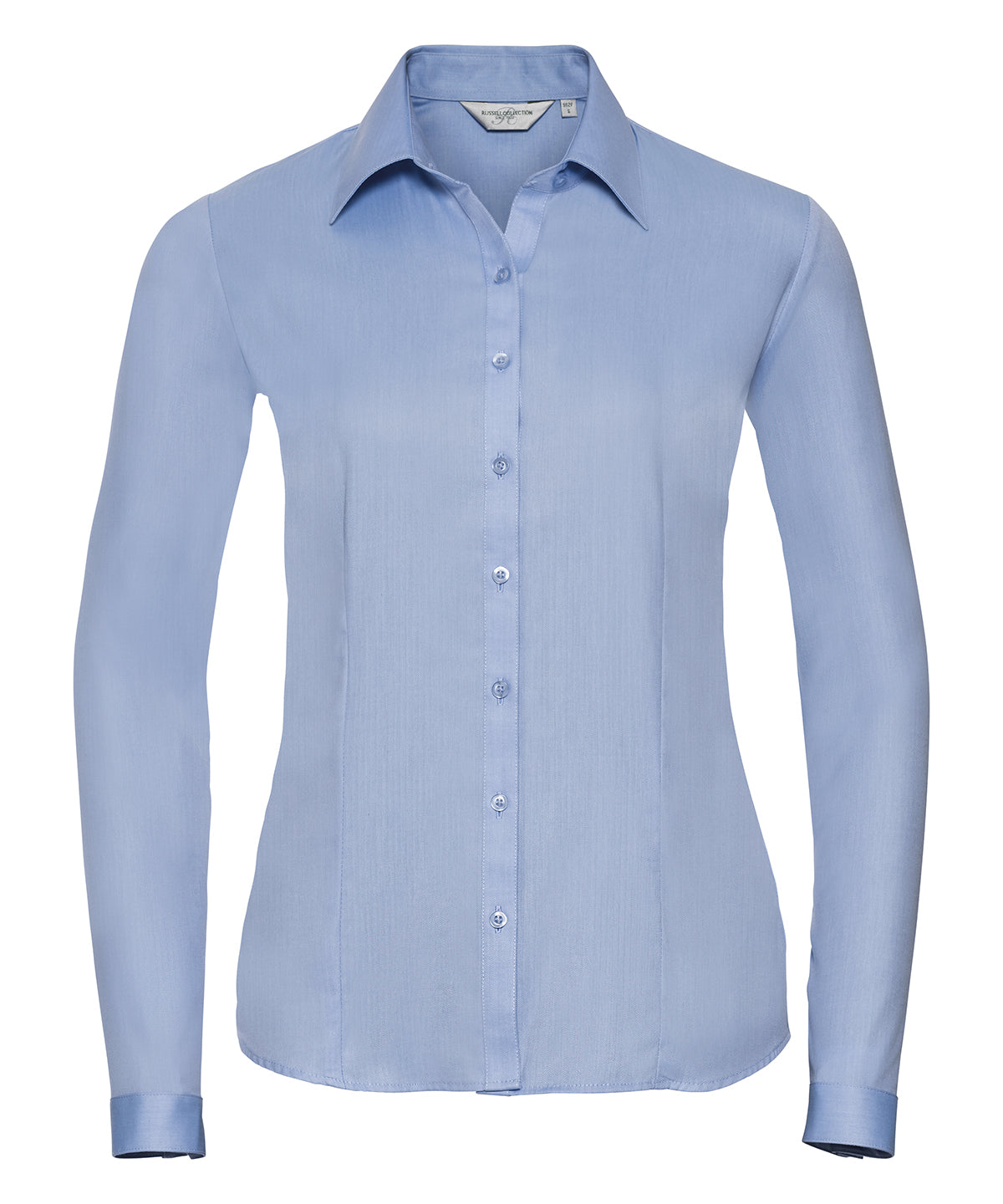 J962F Women's long sleeve herringbone shirt