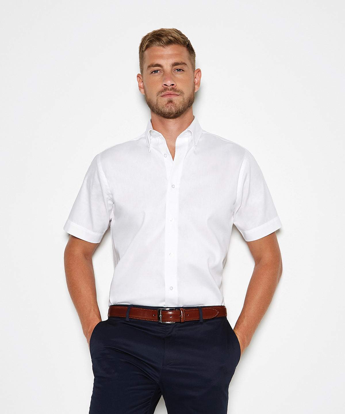 KK187 Premium Oxford shirt short-sleeved (tailored fit)