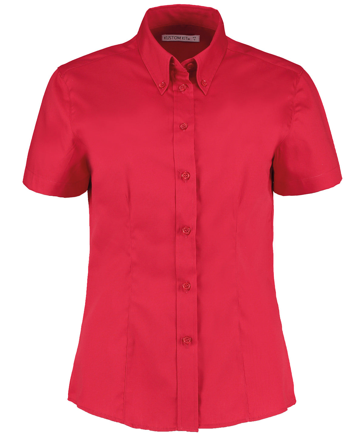 KK701 Women's corporate Oxford blouse short-sleeved (tailored fit)