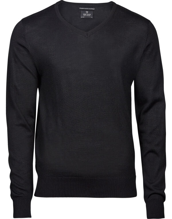 TJ6001  Men's V Neck Knitted Sweater