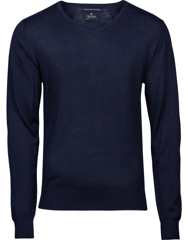 TJ6001  Men's V Neck Knitted Sweater