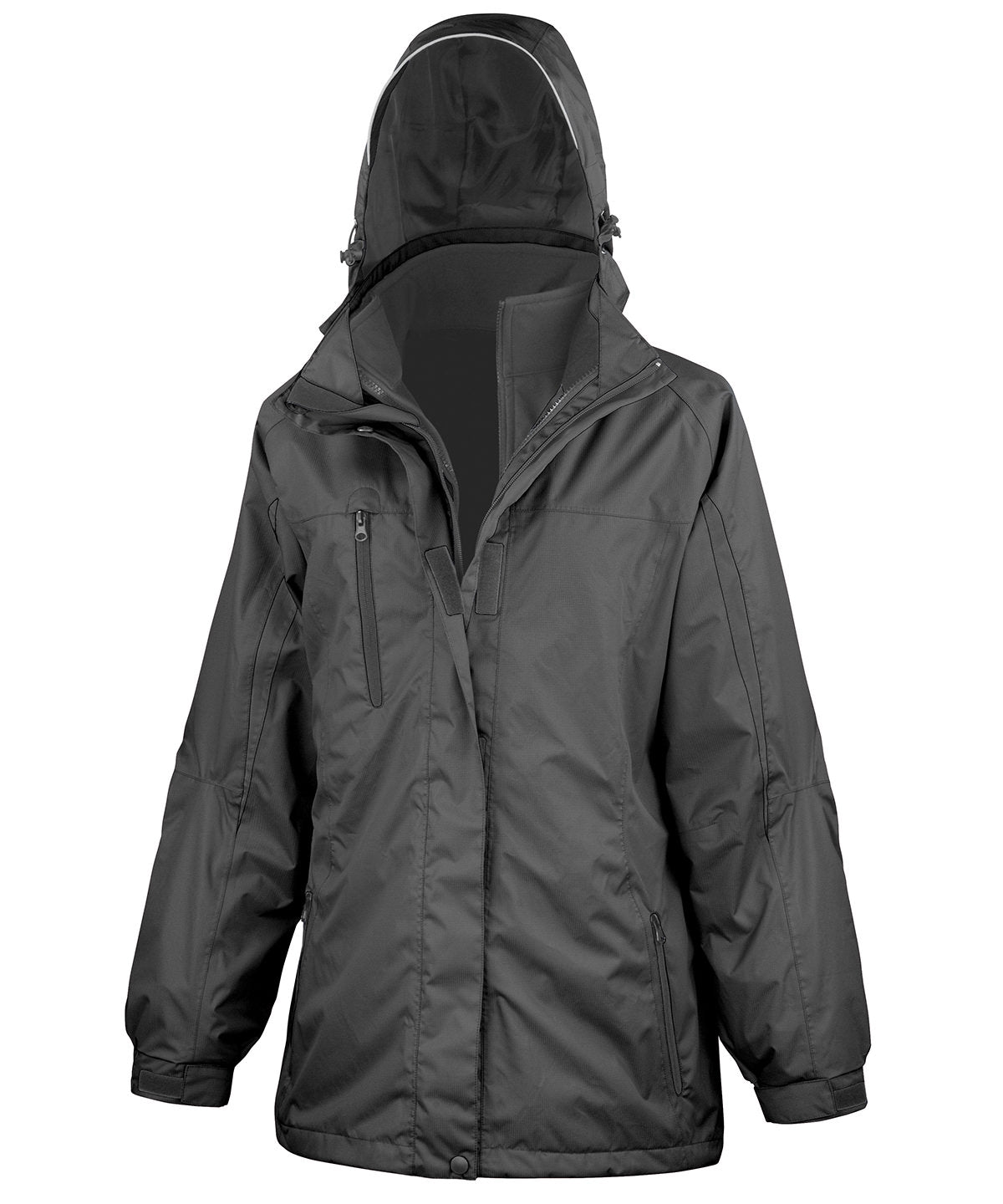 R400F Women's 3-in-1 journey jacket with softshell inner