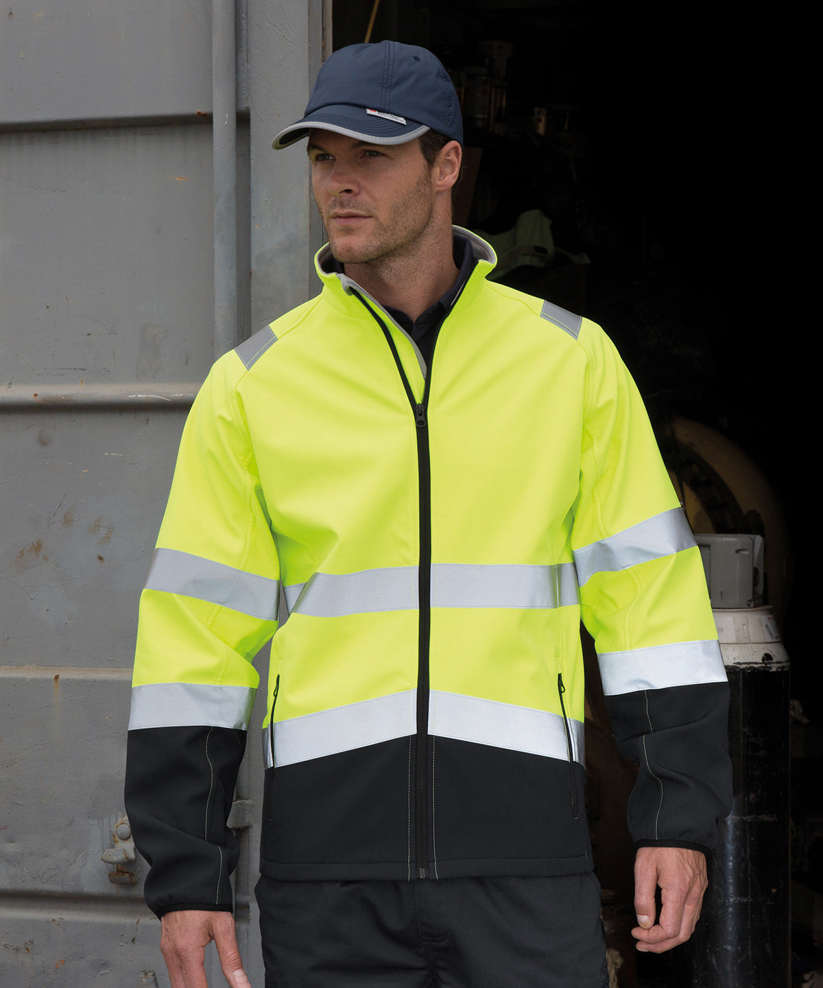 R450X Printable safety softshell jacket