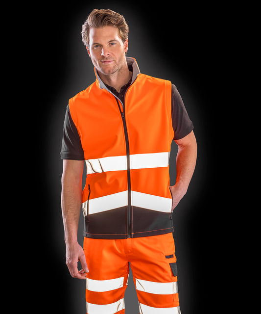 R451X Printable safety softshell gilet